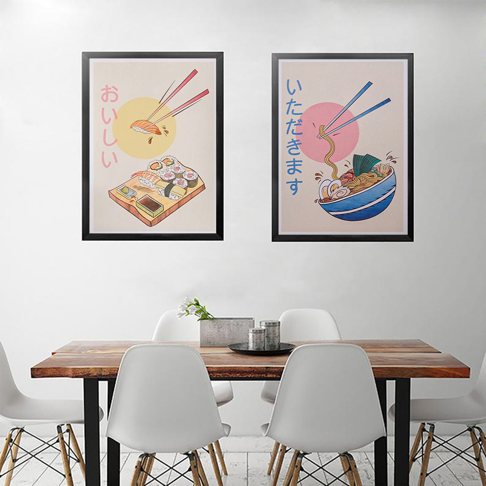 Japanese Lifestyle Home - Японский стиль, кухонные постеры с едой