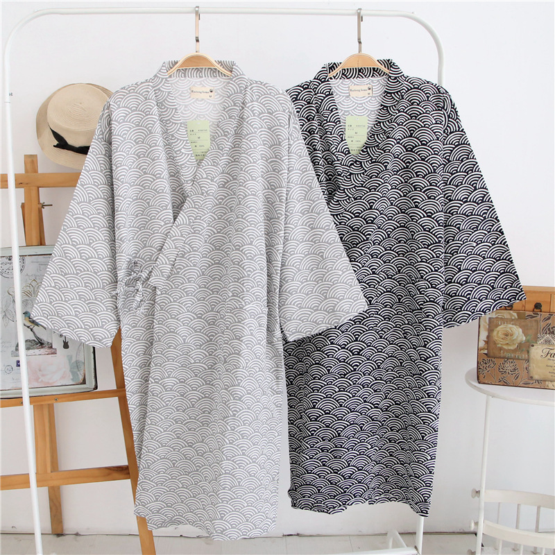 Kimono Yukata Cotton - Новинка 2026 года, мужской марлевый хлопковый