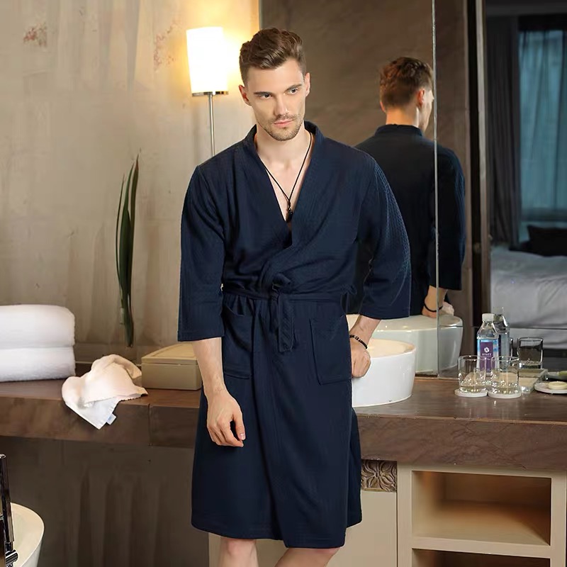 Элегантный мужской халат-кимон – обзор и цена Kimono Yukata Cotton