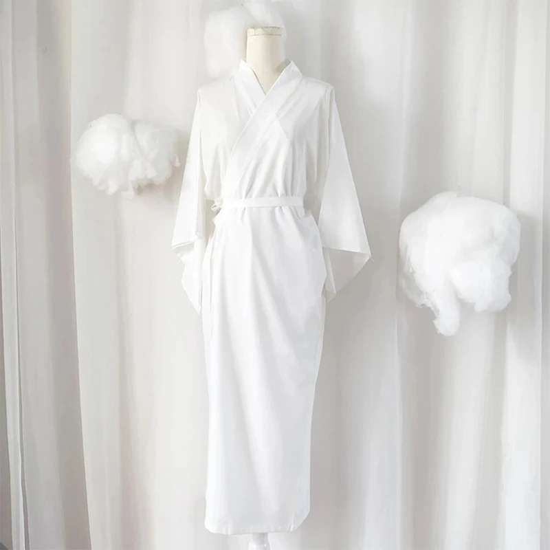 Белое традиционное японское ки – обзор и цена Kimono Yukata Cotton