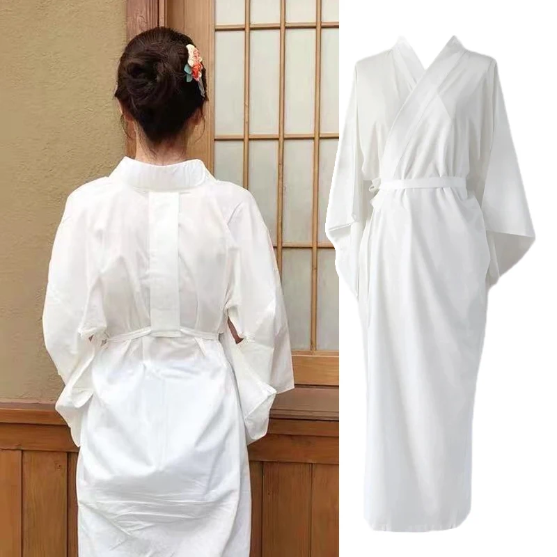 Белое традиционное японское ки – обзор и цена Kimono Yukata Cotton