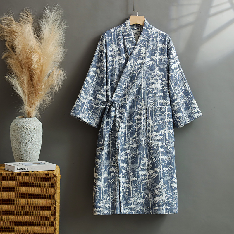 Дышащий японский женский халат – обзор и цена Kimono Yukata Cotton