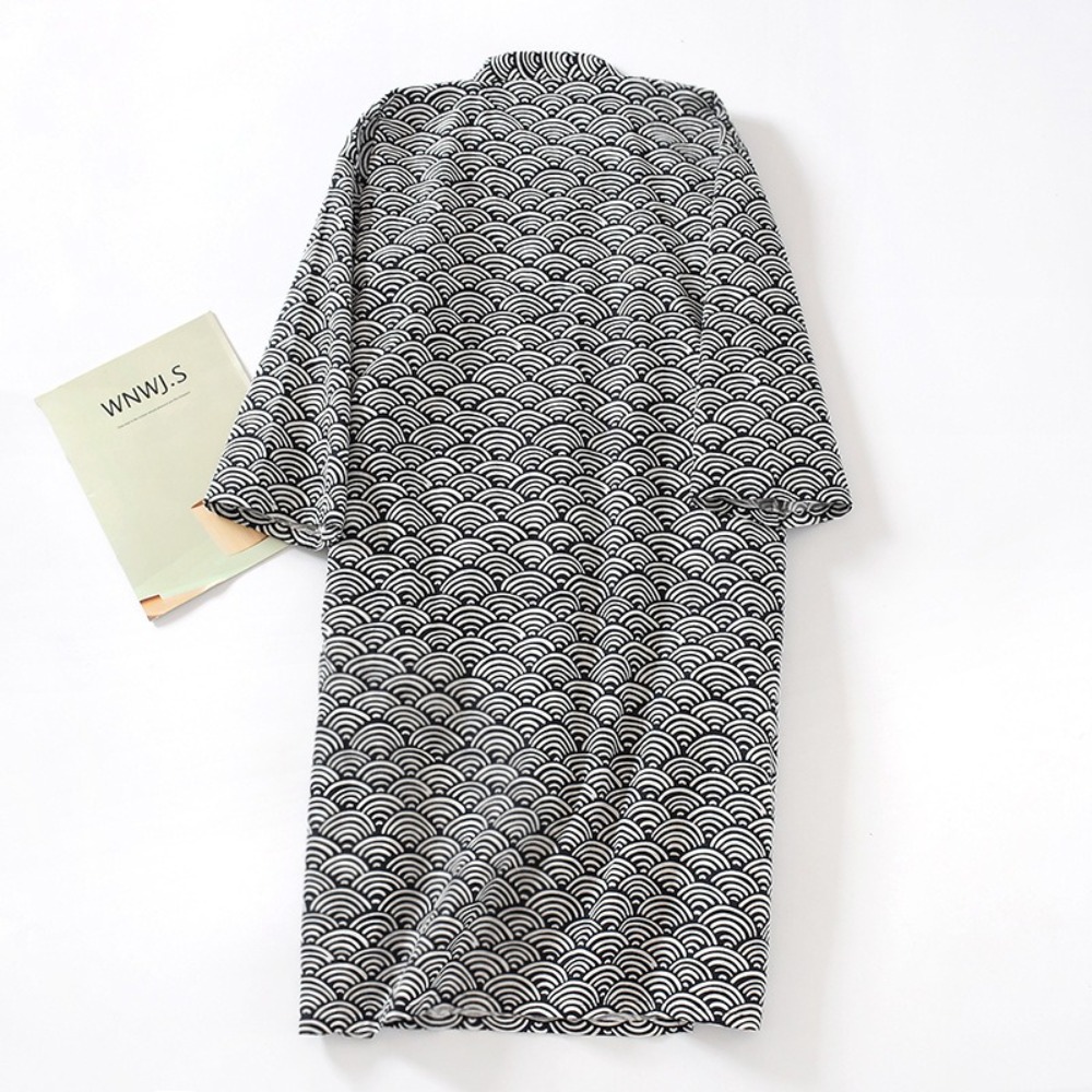 Мужской халат-кимоно с V-образ – обзор и цена Kimono Yukata Cotton
