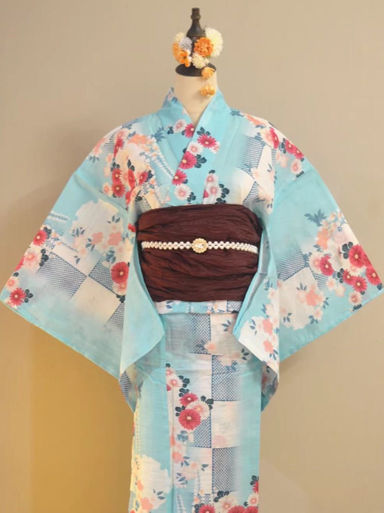 Традиционное кимоно-юката из х – обзор и цена Kimono Yukata Cotton